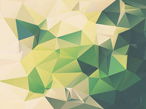 Neon Green Geometric Wallpaper