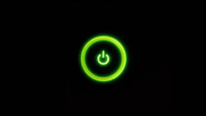 Neon Green Power Button Wallpaper