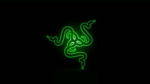 Neon Green Razer Gaming Laptop Logo Wallpaper