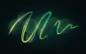 Neon Green Scribbles Wallpaper