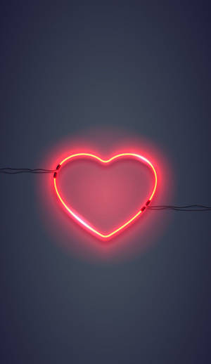 Neon Heart Wallpaper