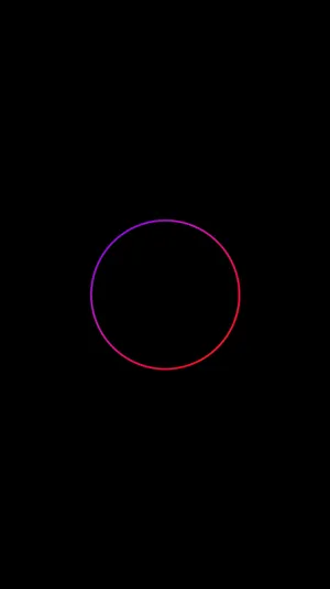 Neon Light Eclipse 8k Phone Wallpaper