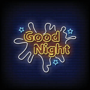 Neon Light Good Night Wallpaper