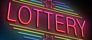 Neon Light Lottery Sign Wallpaper