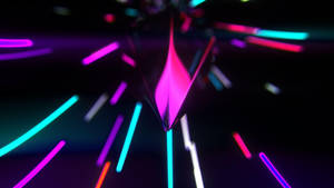 Neon Light Shard Wallpaper