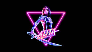 Neon Lights Alita: Battle Angel Wallpaper