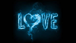 Neon Love Art Wallpaper