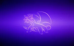 Neon Pink Salamence Wallpaper