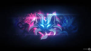 Neon Purple Fox Wallpaper