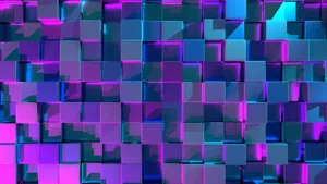 Neon Purple Spires Reach For The Stars Wallpaper
