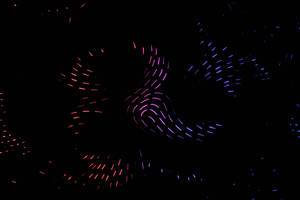 Neon Sparkles Dark Abstract Wallpaper