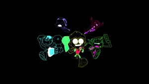 Neon Teen Titans Wallpaper