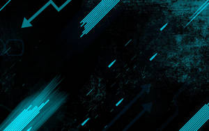 Neon Turquoise Arrow Wallpaper