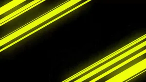 Neon Yellow Stripes On A Black Background Wallpaper
