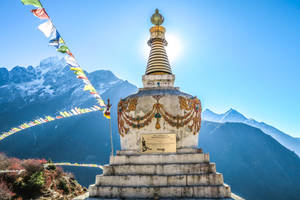 Nepal Namche Bazaar Stupa Wallpaper