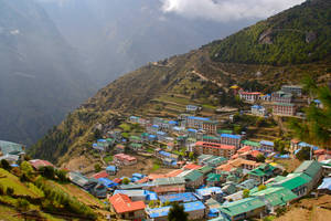 Nepal Namche Bazar Town Wallpaper