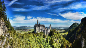 Neuschwanstein Castle Located In Fussen, Germany Wallpaper