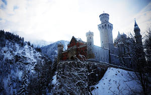 Neuschwanstein Castle Snow Winter Wallpaper