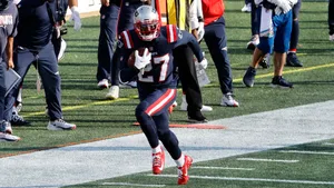 New England Patriots Cornerback Jc Jackson At Gillette Stadium Wallpaper