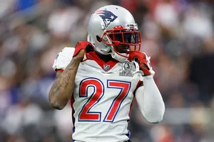 New England Patriots Cornerback Number 27 Jc Jackson Wallpaper