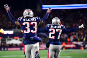 New England Patriots Jc Jackson And Joejuan Williams Wallpaper