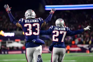 New England Patriots Jc Jackson And Joejuan Williams Wallpaper