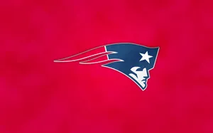 New England Patriots Logoon Red Background Wallpaper
