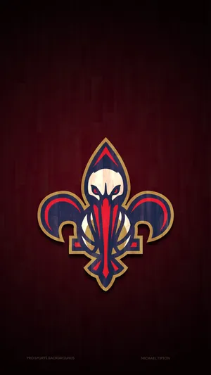 New Orleans Pelicans Dark Red Wallpaper