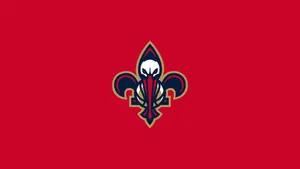 New Orleans Pelicans Red Minimalist Wallpaper
