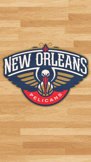 New Orleans Pelicans Wood Planks Wallpaper