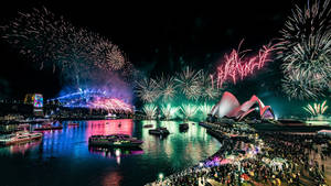 New South Wales Fireworks Wallpaper