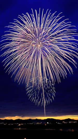 New Year Iphone Fireworks In Sky Wallpaper