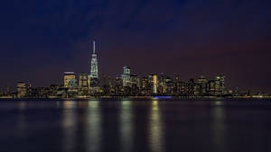 New York City Night Skyline Wallpaper