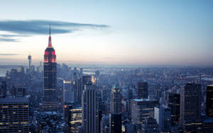 New York City Rockefeller Center At Twilight Wallpaper