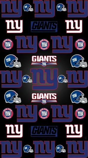 New York Giants Logo Pattern Wallpaper