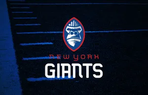 New York Giants Logoon Field Wallpaper