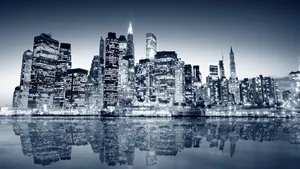 New York Hd Skyscrapers Reflection Wallpaper