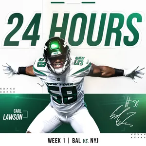 New York Jets' Carl Lawson Wallpaper