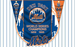 New York Mets Champion Banner Wallpaper