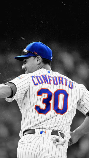 New York Mets Conforto Wallpaper