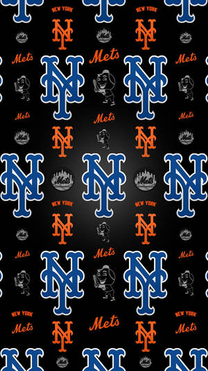 New York Mets Pattern Iphone Baseball Wallpaper