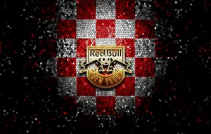 New York Red Bulls Checkered Red And White Wallpaper