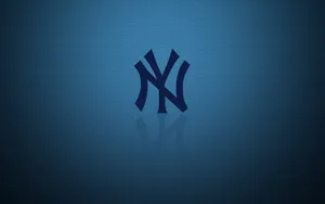 New York Yankees All Blue Logo Wallpaper