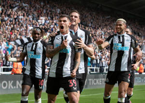 Newcastle United Fc Celebrating Wallpaper