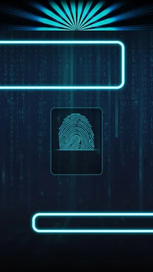 Next-gen Security With Fingerprint Phone Wallpaper
