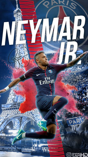 Neymar Captivating His Fans Wallpaper