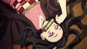 Nezuko Top View Demon Slayer Ipad Wallpaper