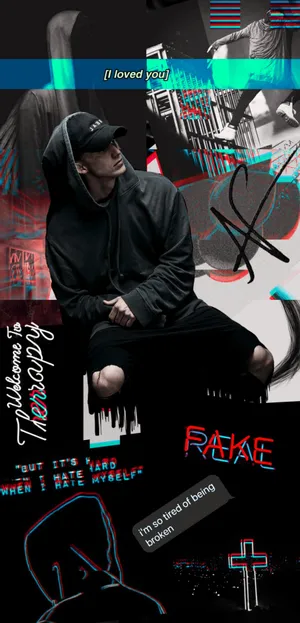 Nf The Rapper Gets Creative With His Musical Journey Wallpaper