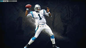 Nfl Superstar Cam Newton Shining Bright Wallpaper