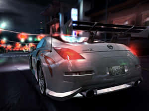 Nfs White Nissan 350z Big Wing Wallpaper